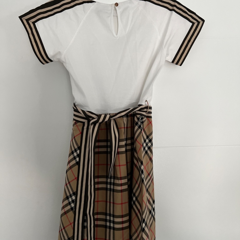 BURBERRY Nova Check Short Sleeve Midi Dress Everyday Sundress Party - Picture 4 of 10
